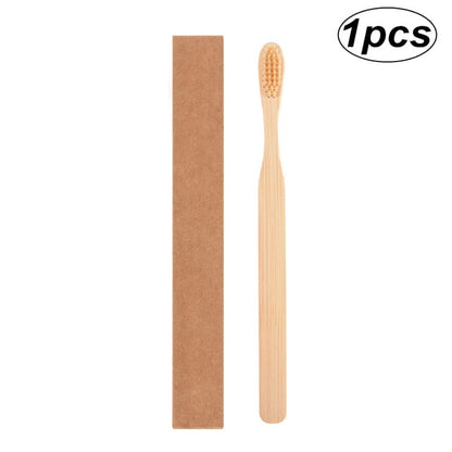 Rainbow Whitening Soft Bristle Bamboo Toothbrush