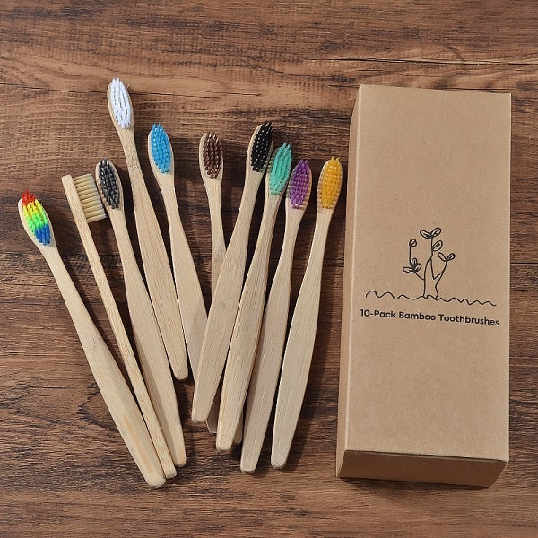 Eco Friendly wooden Tooth Brush with Soft bristle Tip