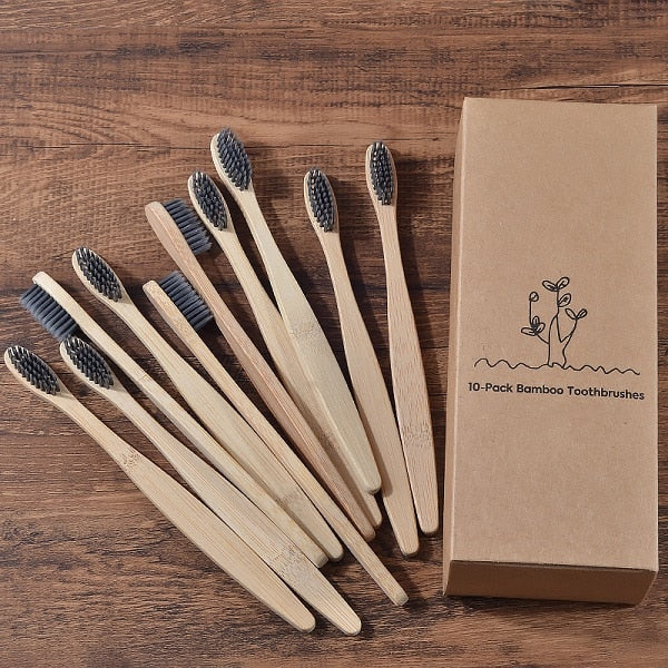 Eco Friendly wooden Tooth Brush with Soft bristle Tip