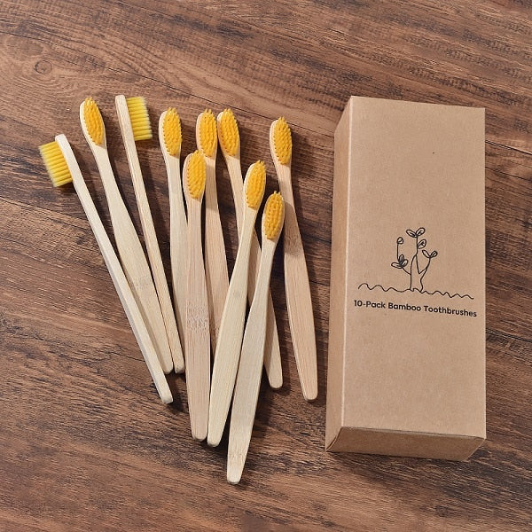 Eco Friendly wooden Tooth Brush with Soft bristle Tip