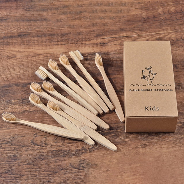 Eco Friendly wooden Tooth Brush with Soft bristle Tip