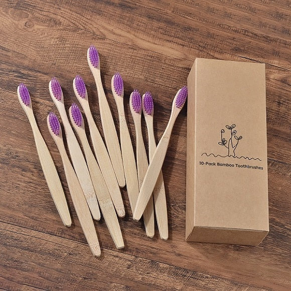 Eco Friendly wooden Tooth Brush with Soft bristle Tip