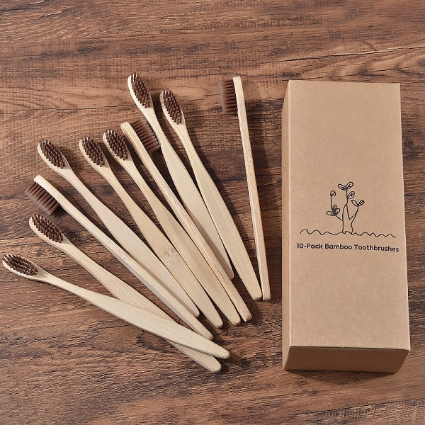 Eco Friendly wooden Tooth Brush with Soft bristle Tip