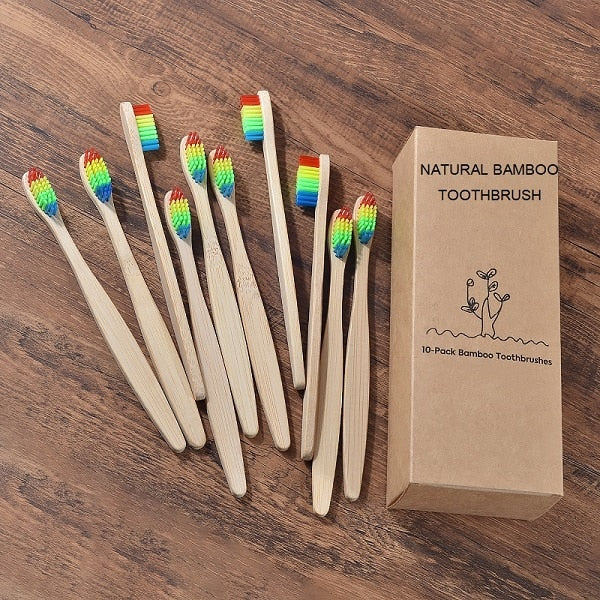 Eco Friendly wooden Tooth Brush with Soft bristle Tip