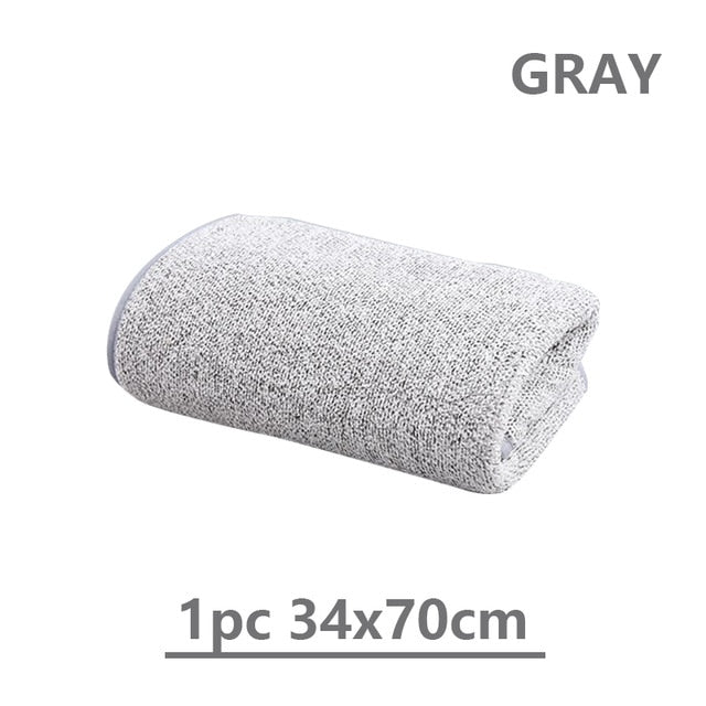 Adult Soft Absorbent Microfiber Fabric Towel Sets