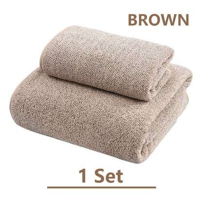 Adult Soft Absorbent Microfiber Fabric Towel Sets
