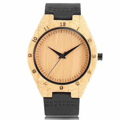 Simple Bamboo Wood Watch for Men